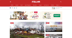 Desktop Screenshot of folhadonoroeste.com.br
